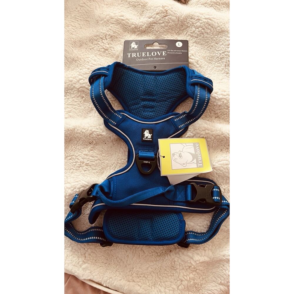 Dog Pet Harness, Truelove, Size LARGE Blue, Brand New